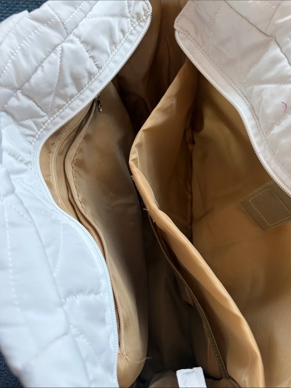 Quilted White Tote Bag - Versatile Everyday Handbag